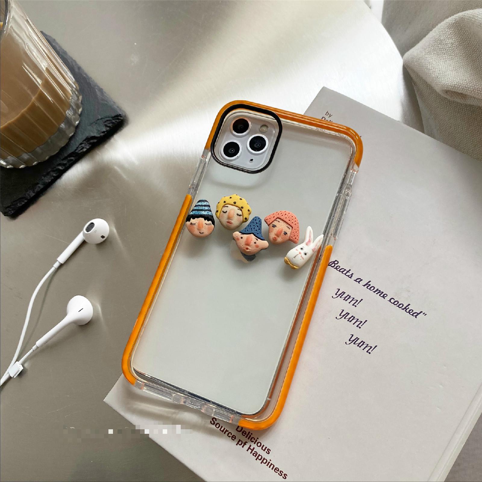 Ốp Điện Thoại Silicon Mềm Hình Búp Bê Đơn Giản Cho Iphone 12 11 7plus 8 Xr Xsmax | BigBuy360 - bigbuy360.vn