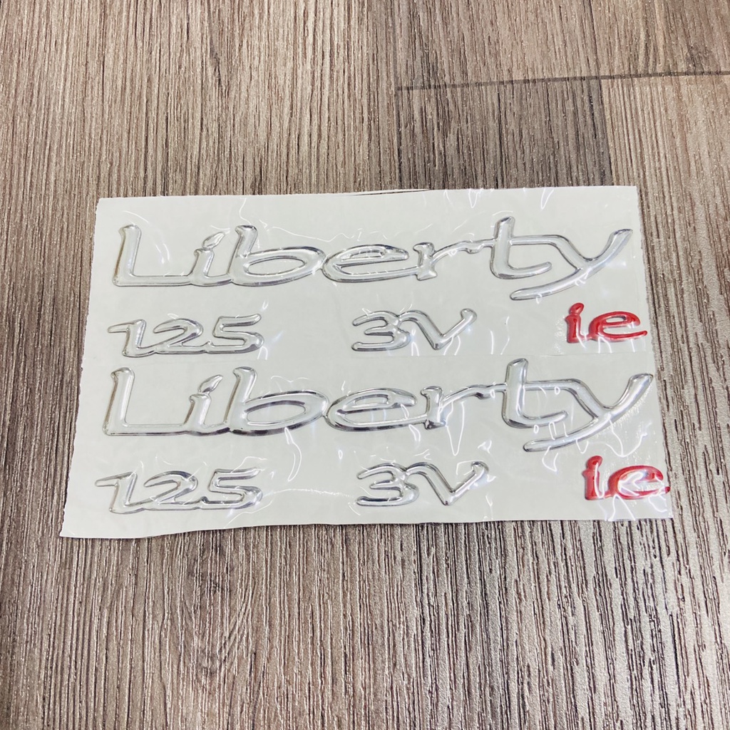 (TÂN TRANG XE MÁY) Bộ tem chữ nỗi nhựa dẻo chữ LIBERTY ABS SSS hoặc LIBERTY 125 UV tem như ZIN theo xe
