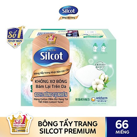 Bông Tẩy Trang Silcot Cao Cấp 66 Miếng