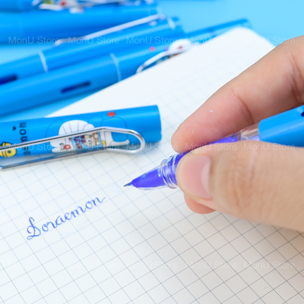 Bút máy xóa được in hình DORAEMON DOREMON dễ thương cute MON0331 (tặng kèm 2 ống mực) TooYoo