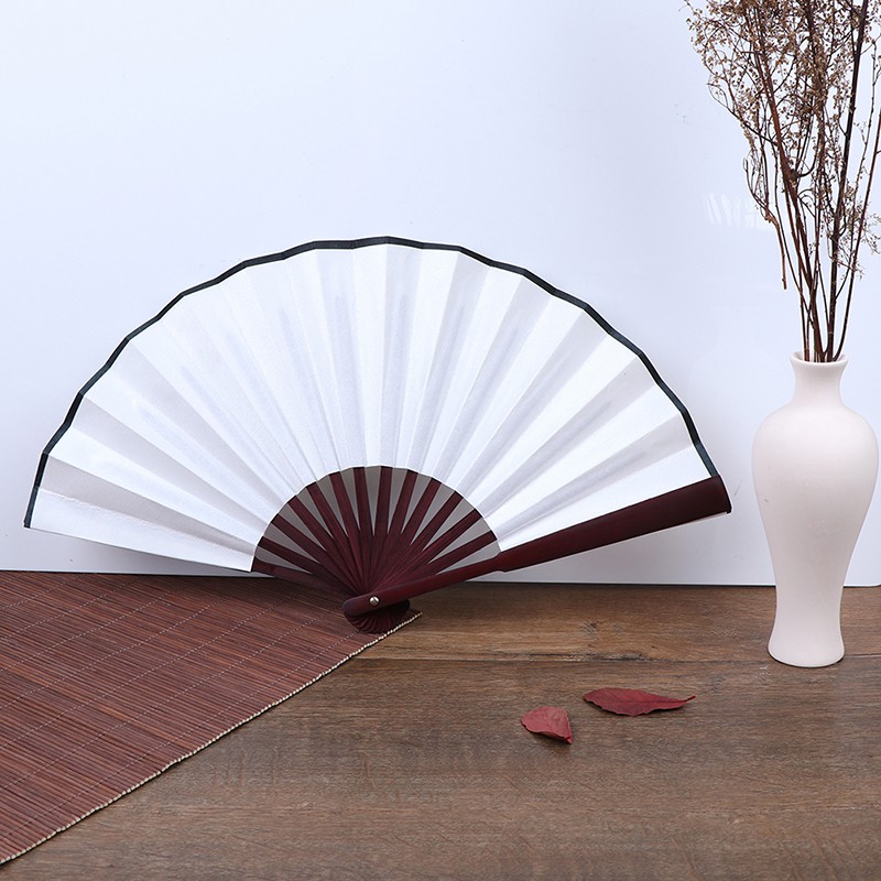 Quạt Xếp Cầm Tay Bằng Tre Màu Sắc Đơn Giản 1 Cái DIY