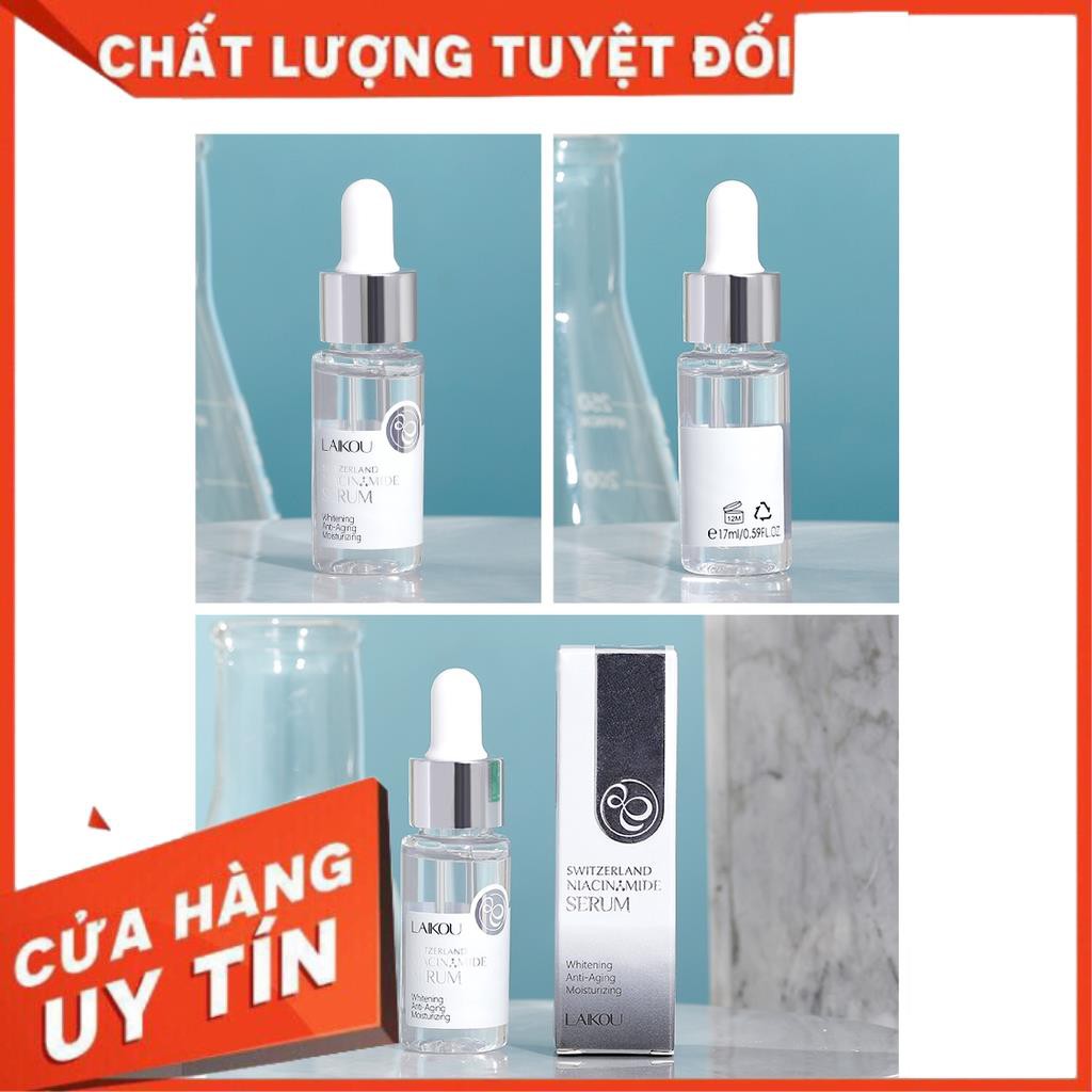 [FreeshipMax] Serum Tinh Chất Nicotinamide LAIKOU Dưỡng Trắng Sáng Da Mặt 17ml