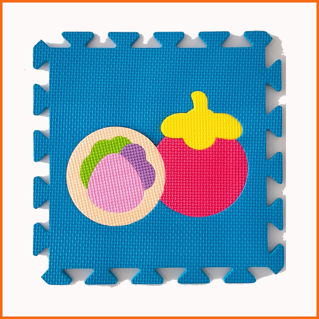 Thảm xốp cho bé hình trái cây - Kích thước mỗi tấm 30x30x1cm- Hàng Việt Nam
