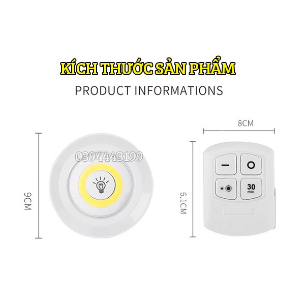 Đèn led dán tường trang trí có điều khiển ánh sáng trắng, vàng giá rẻ - Gắn tường chịu lực bóng siêu sáng