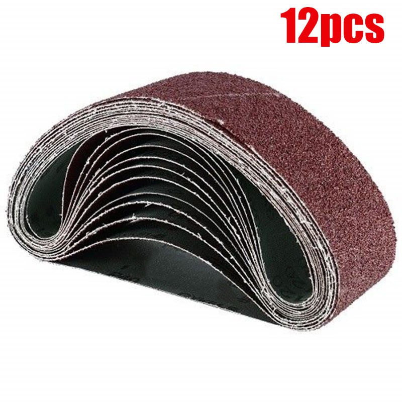 Bộ Đai Chà Nhám 40 / 80 / 120 Grit Bằng Nhôm Cho Máy Mài Gỗ