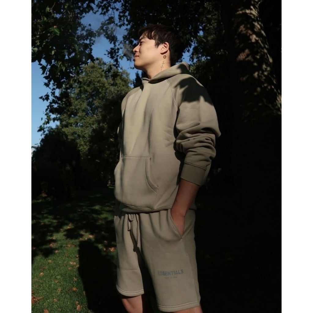 Áo nỉ hoodie Essentials In cao su nổi , áo nỉ bông unisex nam nữ AN209