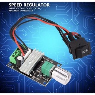 Bộ điều khiển đảo chiều điều khiển tốc độ động cơ pwm dc 6v 12v 24v 3a có công tắc
