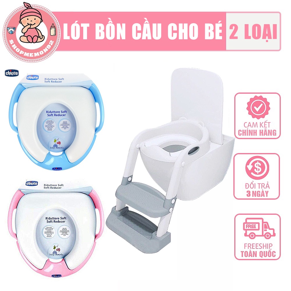 Bệ thu nhỏ bồn cầu chicco cao cấp, bệt thu nhỏ bồn cầu cho bé