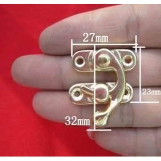 Chốt khóa hộp gỗ kiểu móc vintage 27*32
