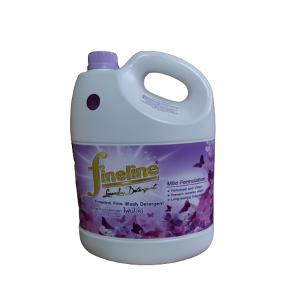 Nước Giặt Xả Fineline Màu Tím 3000ml - 1 Can Fineline Tím Mẫu Mới. Chính Hãng Thái Lan!