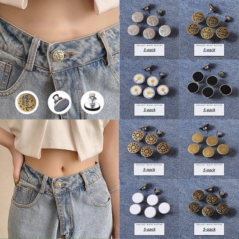 5 Nút thắt lưng có thể điều chỉnh không cần bấm