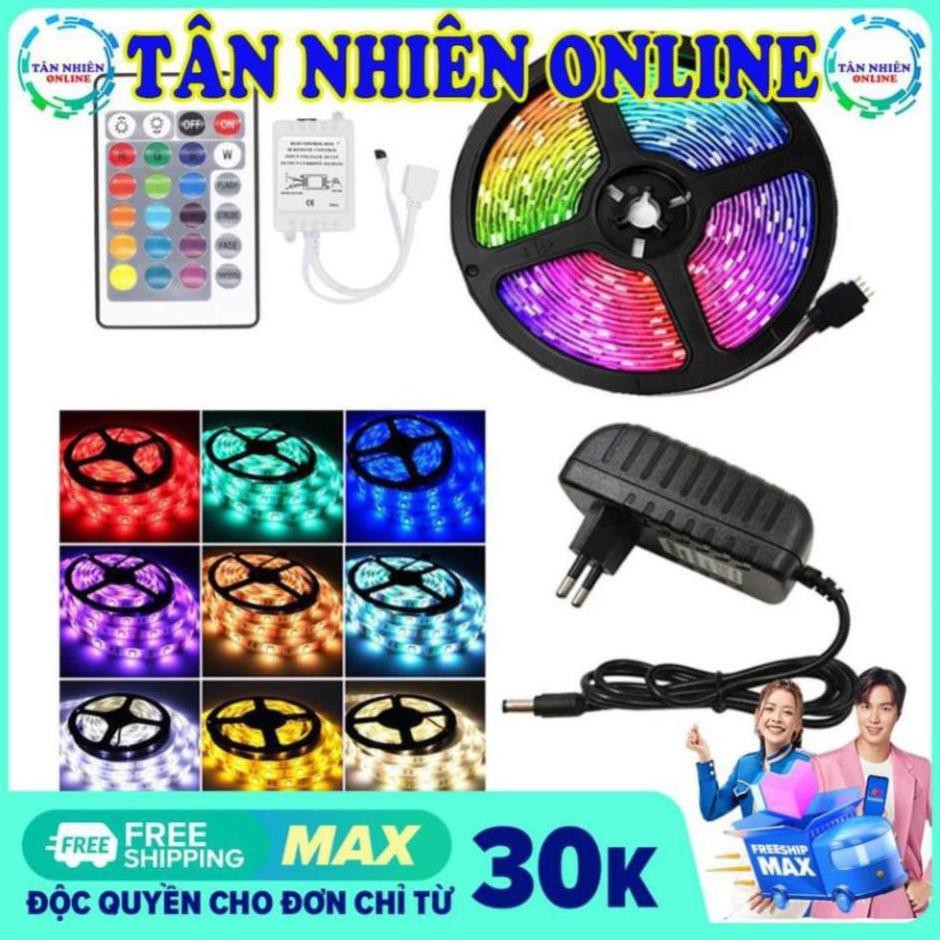 [Noel] Bộ đèn led Cuộn dây dán 5m đổi nhiều màu (RGB) có remote điều khiển