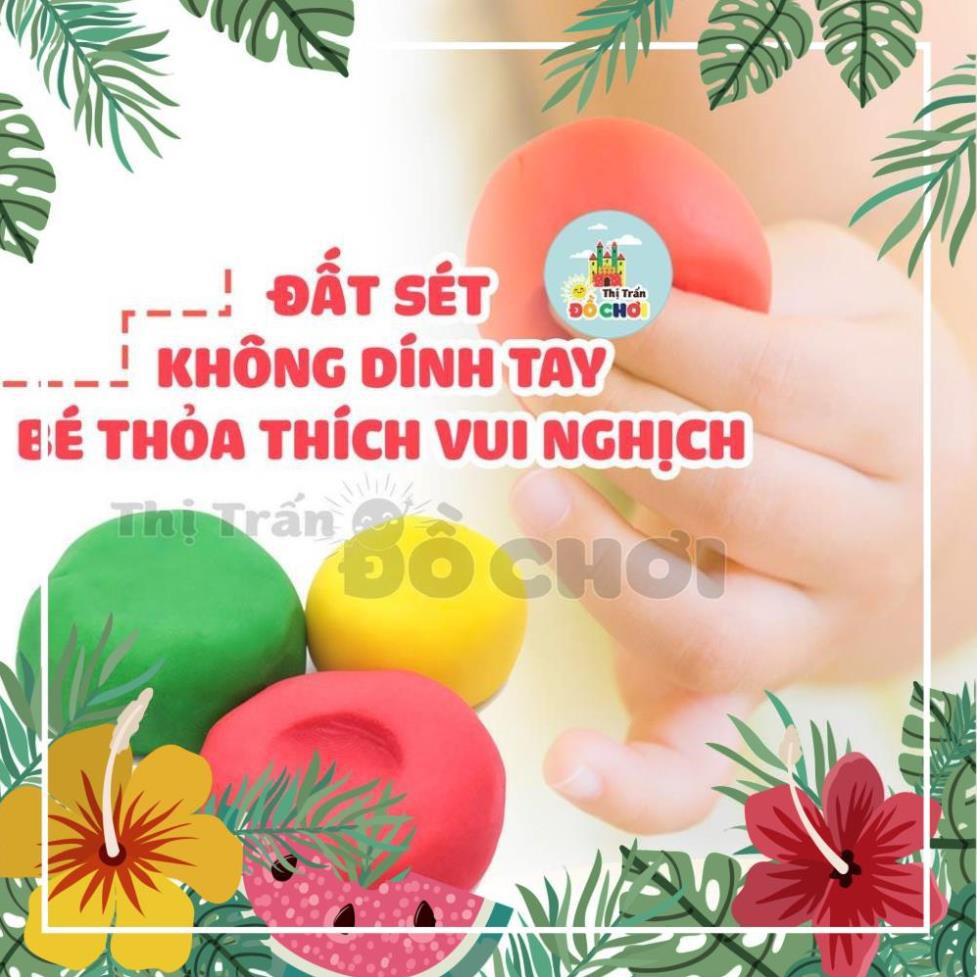 Đất nặn an toàn cho bé - set 6 màu mềm dẻo, không dính tay MT340