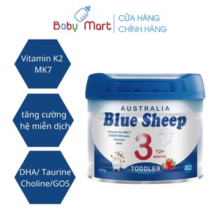 Sữa Bột Blue Sheep Toddler Số 3 Hộp 400G/900G Vị Dâu Cho Tre Tăng Cân Cao Lớn Thông Minh