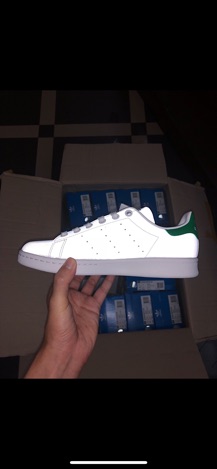 Giày Stan Smith bản Phản Quang gót Xanh Green Auth