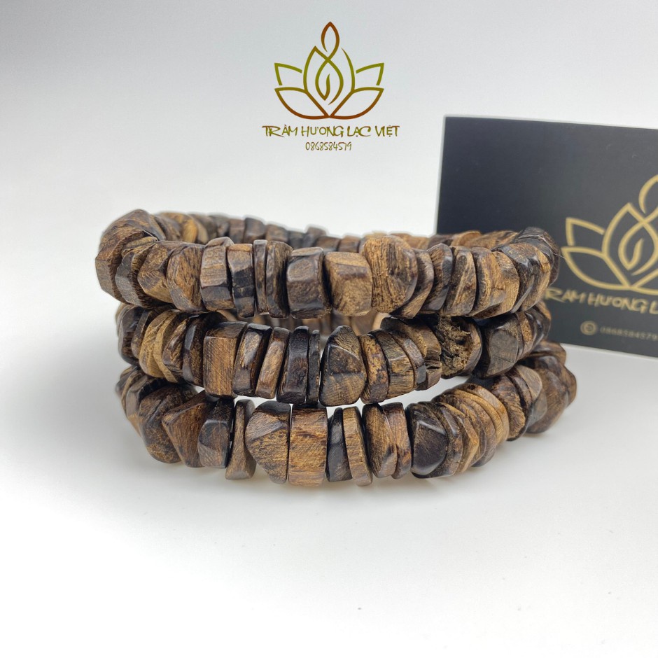 Vòng Tay Trầm Hương Trầm Indo Rin Vô Định Hình cho Nam - Phong cách Độc Đáo - Mạnh Mẽ