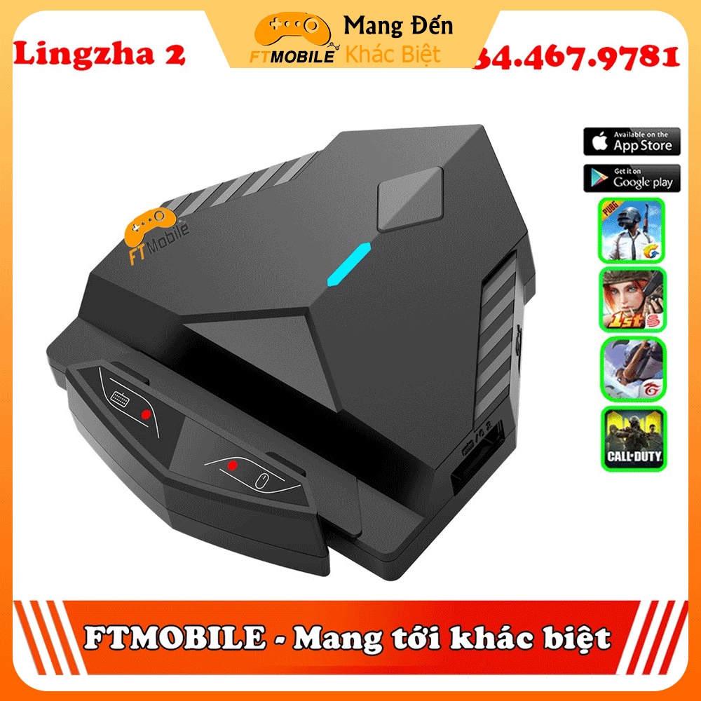 LINGZHA 2 - LINGZHA 2 PRO Bộ Chuyển đổi chơi game bàn phím chuột dành cho điện thoại máy tính bảng