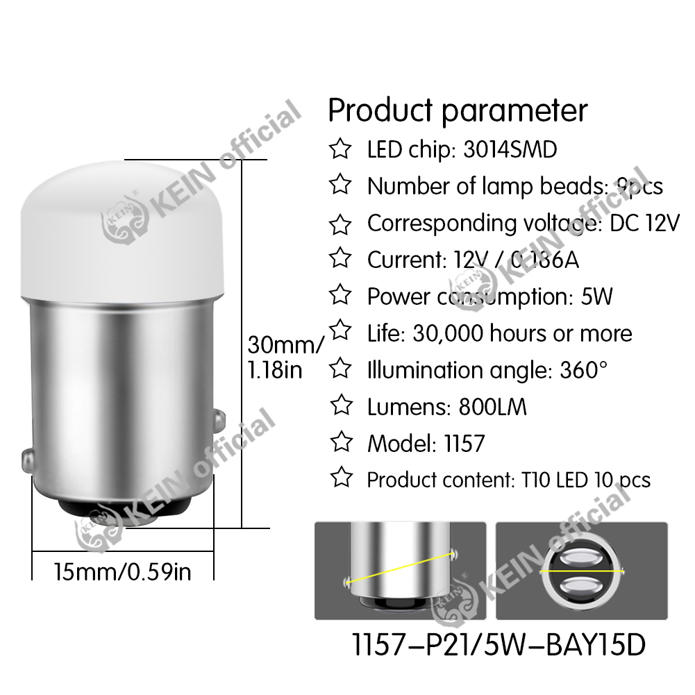Adaptateur Douille LED 1156 (BA15S) Pour Clignotants, Feux Voiture, Bateaux - Lot De 4, Câbles Inclus