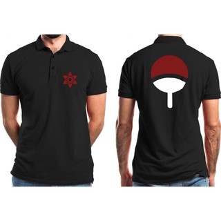 Áo Uchiha Naruto 🔥FREE SHIP🔥 Áo cổ bẻ in tộc Uchiha được các fan Naruto yêu thích