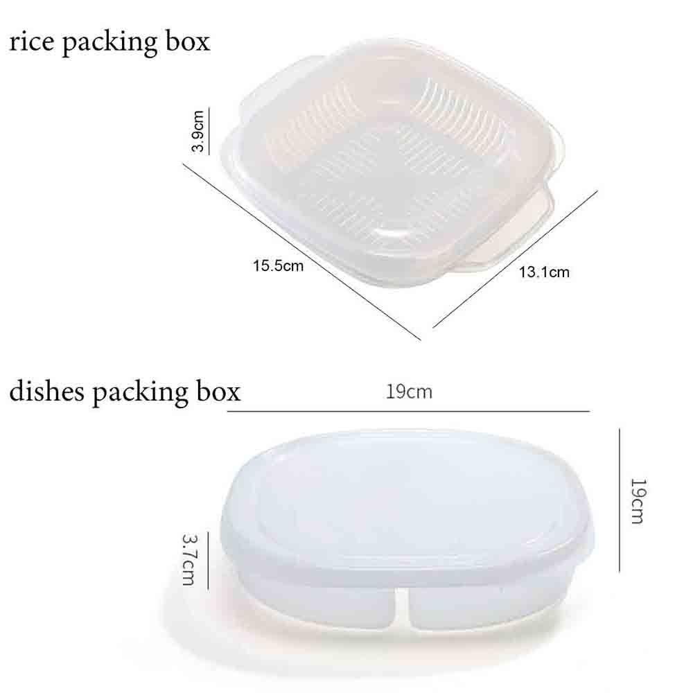 Hộp Đựng Cơm Trưa Bằng Nhựa PP Chống Rò Rỉ Có Thể Dùng Trong Lò Vi Sóng / Tủ Lạnh