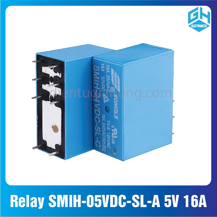 1 Con Rờ Le Relay SMIH-05VDC-SL-A 5V 16A loại 6 chân hay 8 chân