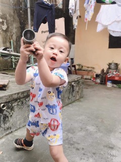 Combo 6 bộ cotton giấy có cúc