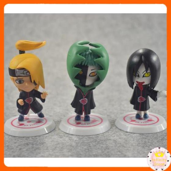 SET 11 MÔ HÌNH NARUTO AKATSUKI CỰC CHẤT INFINY DECOR