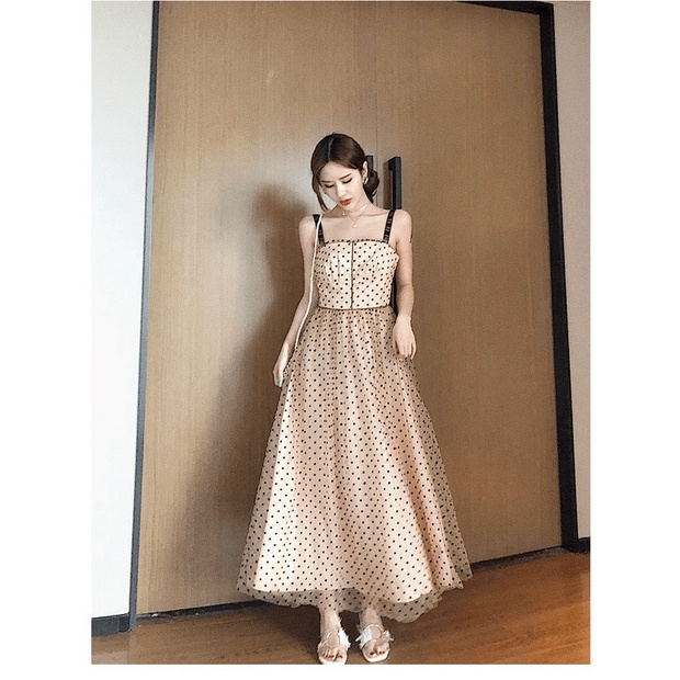 ĐẦM LƯỚI BI HAI DÂY CỰC HOT XINH SIÊU ĐẸP THỜI TRANG