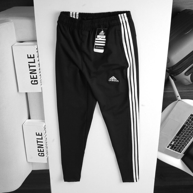Quần thể thao nam, quần dài jogger nam nữ 3 sọc chất liệu cotton poly dày dày dặn co giãn tốt thoải mái khi vận động