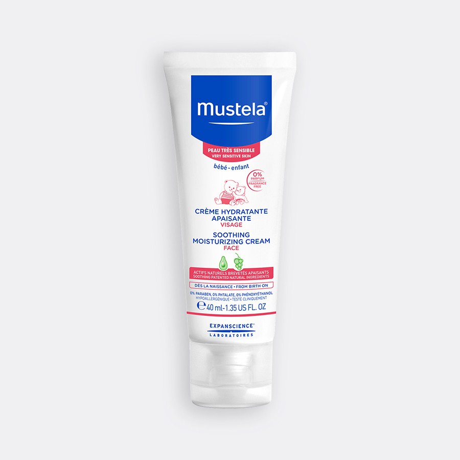 Kem Dưỡng Da Mặt Cho Trẻ Sơ Sinh & Em Bé Có Da Nhạy Cảm Mustela 40ml