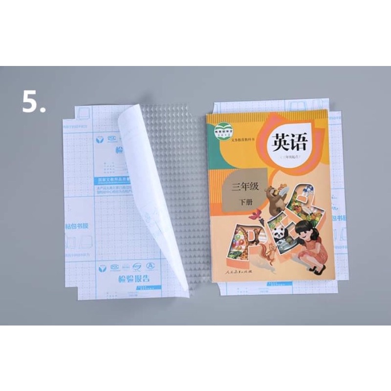 Bọc sách vở decal cho học sinh các cấp , Sét 10 tờ Decal bọc sách chống nước, bẩn, rách, nhăn,3 kích thước