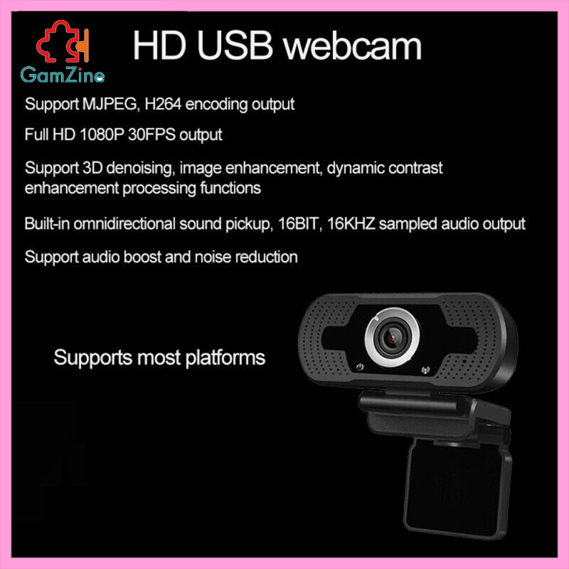 Camera 1920x1080 Pc 30fps Chất Lượng Cao Đặt Đứng Cho Máy Tính Để Bàn | BigBuy360 - bigbuy360.vn