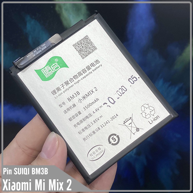 Pin Suiqi Li-ion thay thế cho Xiaomi Mi Mix 2 - Mix 2S (BM3B) 3500mAh