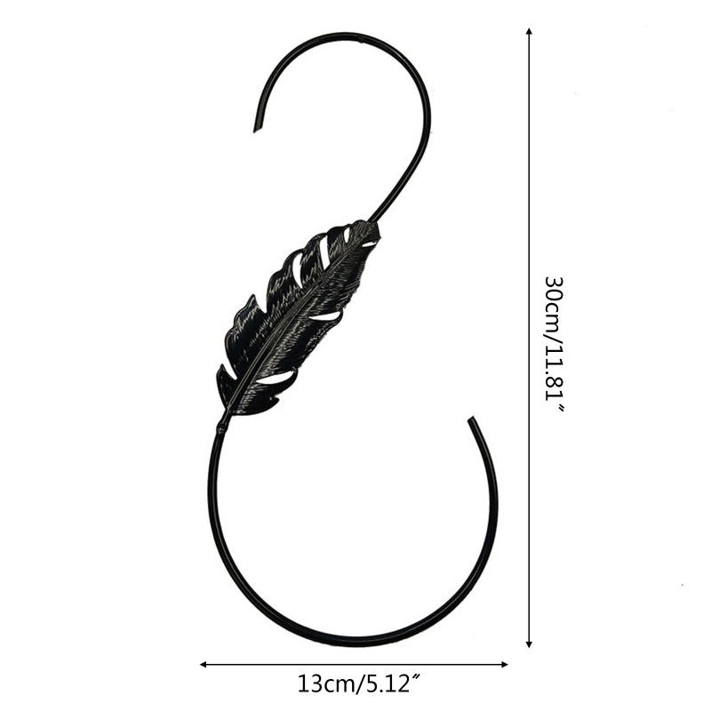 Bộ 2 Móc Treo Thức Ăn Cho Chim Bằng Kim Loại Hình Chữ S