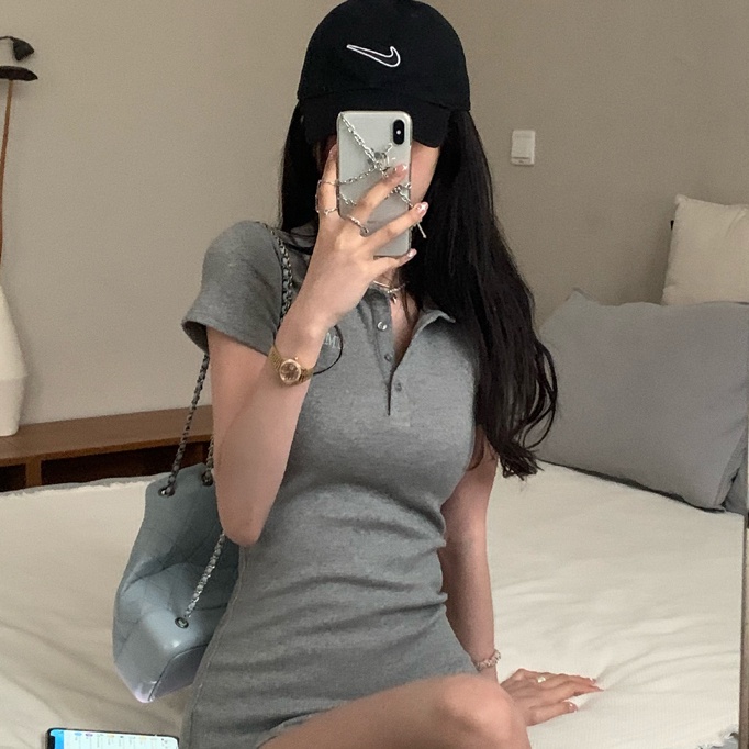 Đầm PERTY thiết kế ôm dáng phong cách Hàn Quốc thời trang mùa hè dành cho nữ