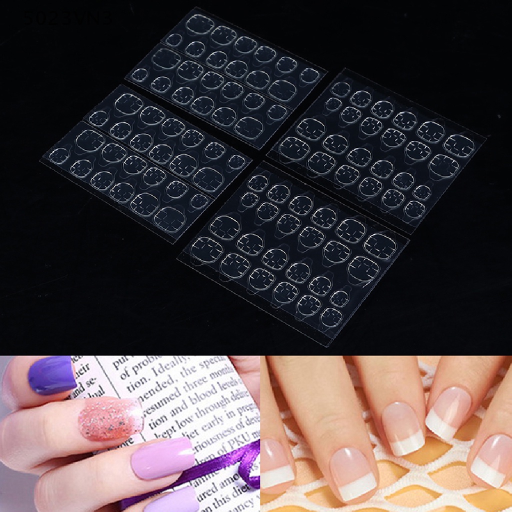 [EPVN] 240pcs Adhesive Tape Glue Nails Sticker Acrylic DIY Double Sided False Nail Tool {EP}