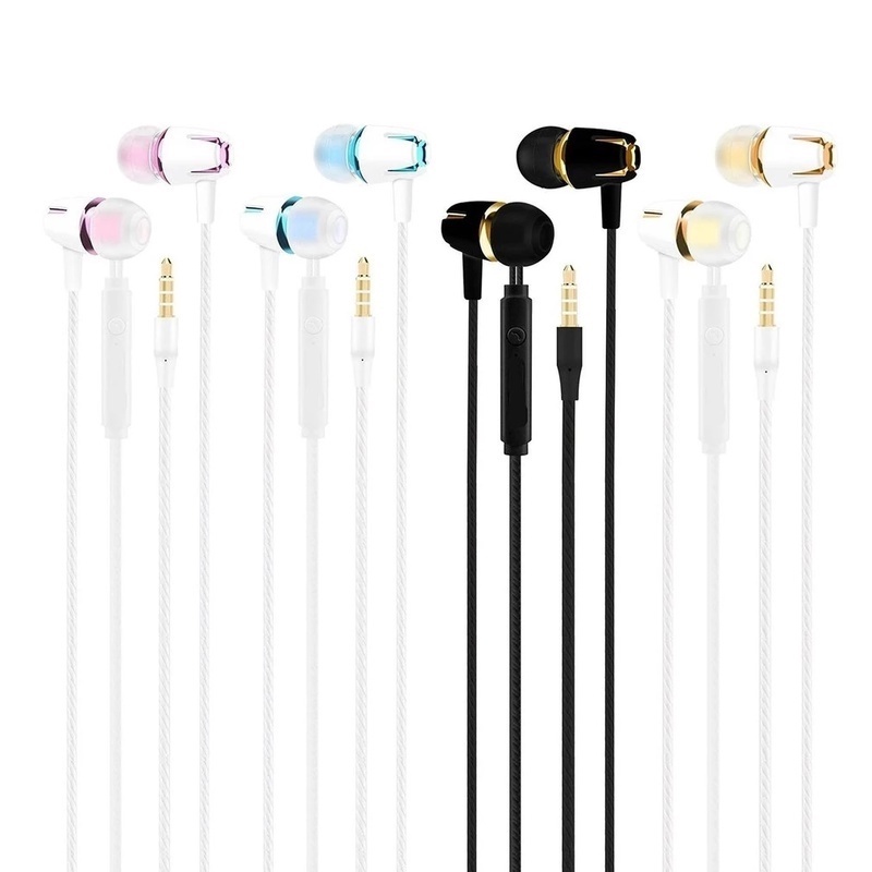 Tai Nghe Nhét Tai Thể Thao Có Dây 3.5mm Chống Ồn Tích Hợp Mic Cho Điện Thoại Android