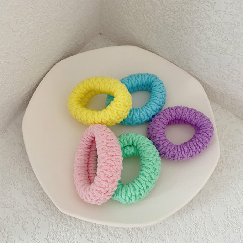 Dây Buộc Tóc Cao Su Co Giãn Màu Kẹo Dễ Thương Cho Nữ