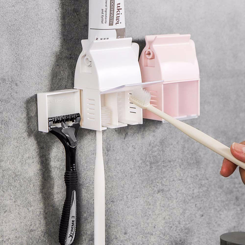 Giá Đỡ Bàn Chải Đánh Răng / Dao Cạo Râu 3 Trong 1 Tiết Kiệm Không Gian