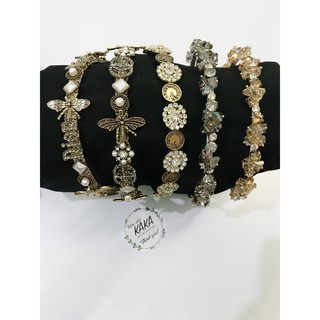 Bờm tóc đính đá ong, đồng xu, bờm đá màu sang chảnh tiệm Kaka (BẢO HÀNH ĐÁ)