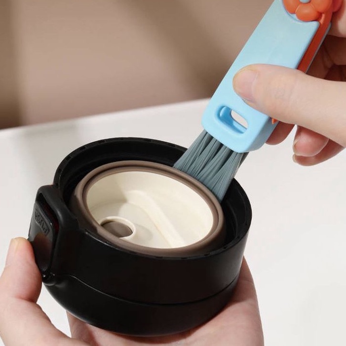 Cọ Vệ Sinh Nắp Chai Lọ / Cốc 3 Trong 1 Tiện Dụng