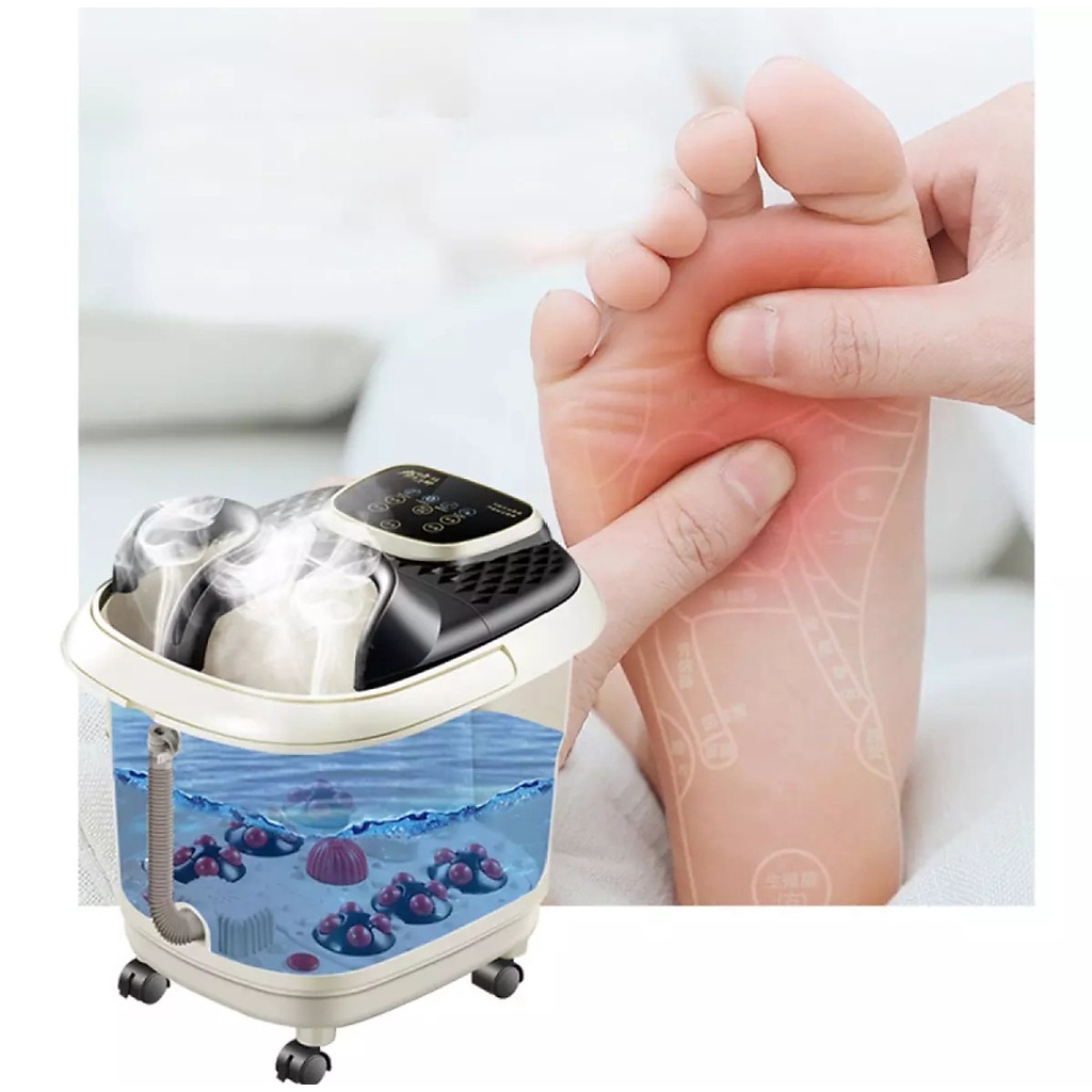 Bồn Ngâm Massage Chân Con Lăn Xoay Tự Động Obis BK-808