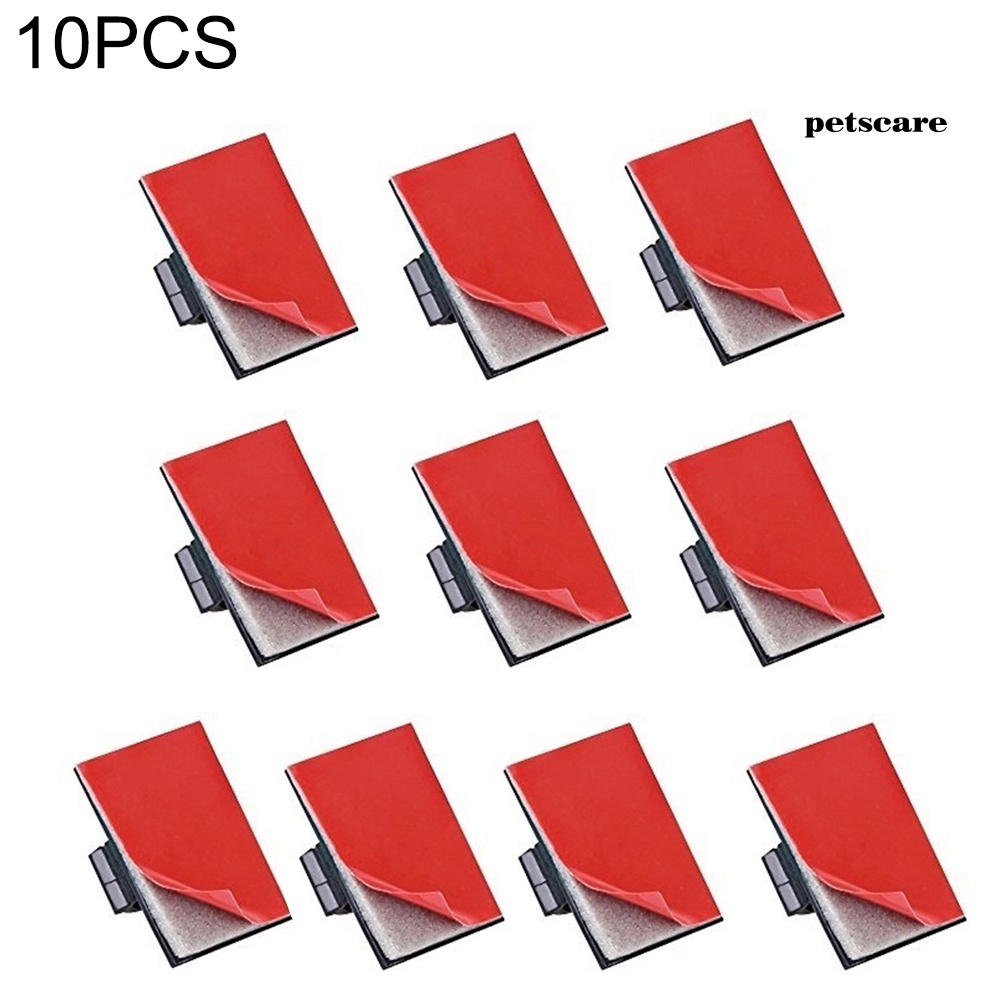 Set 10 / 40 / 100 kẹp giữ dây cáp gắn xe hơi thiết kế tiện dụng