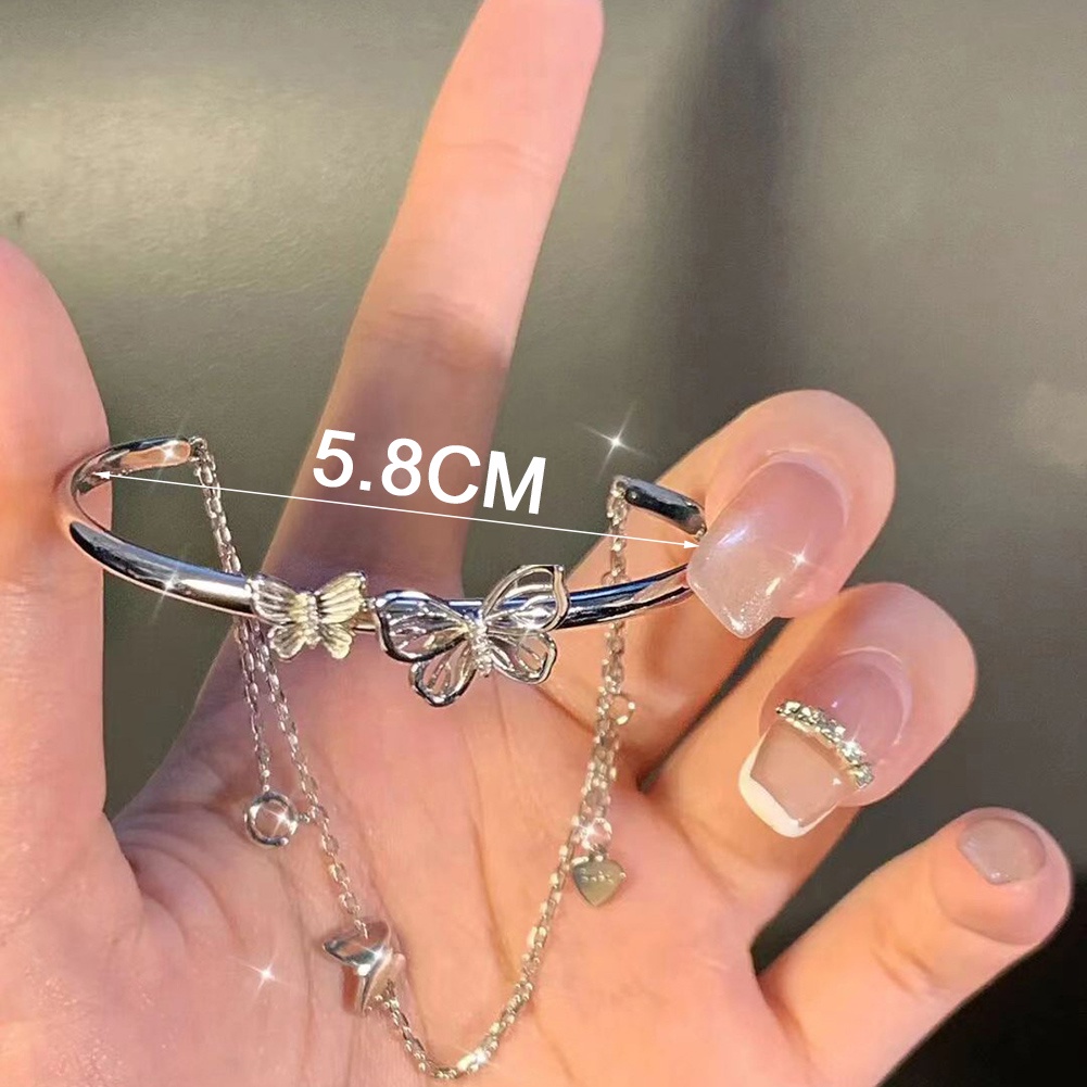 Vòng Đeo Tay Mặt Hình Bướm Bằng Đồng Thời Trang Cá Tính