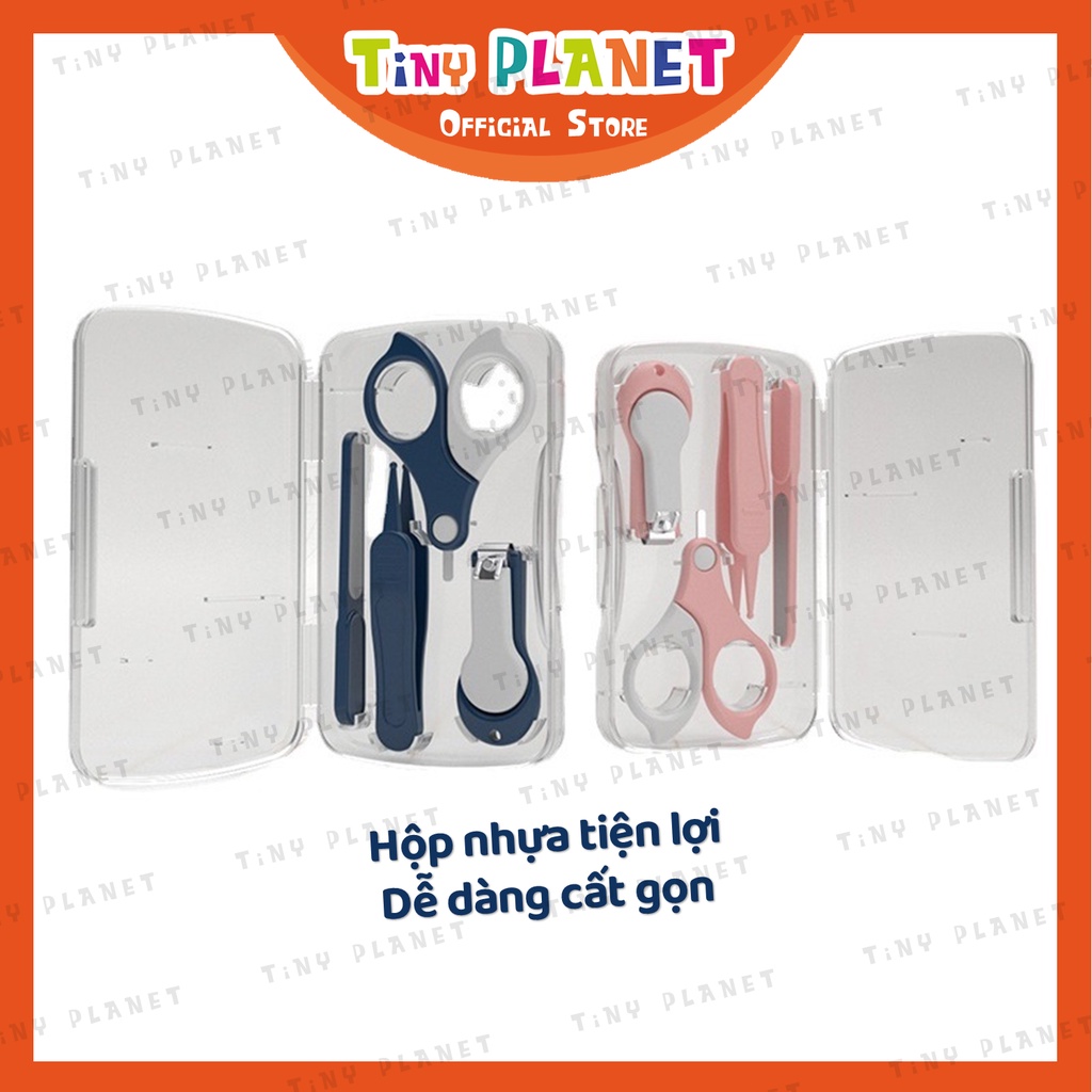 Bộ cắt móng tay 4 món cao cấp cho bé kèm hộp đựng tiện lợi