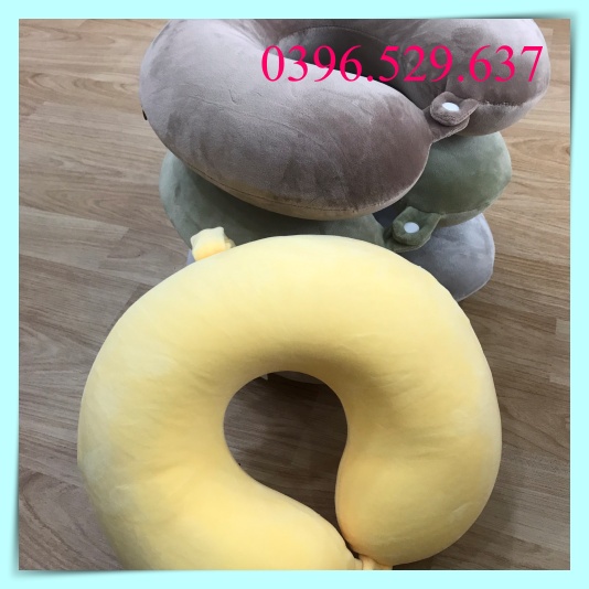 Gối Cổ chữ U Kê Cổ Tựa Đầu Tựa Lưng Nhiều Màu