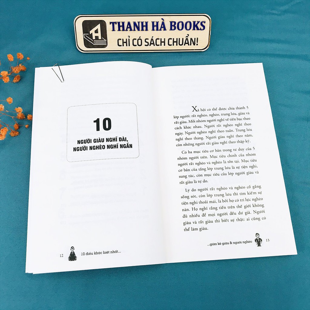 Sách - 10 Điều Khác Biệt Nhất Giữa Kẻ Giàu Và Người Nghèo - Thanh Hà Books