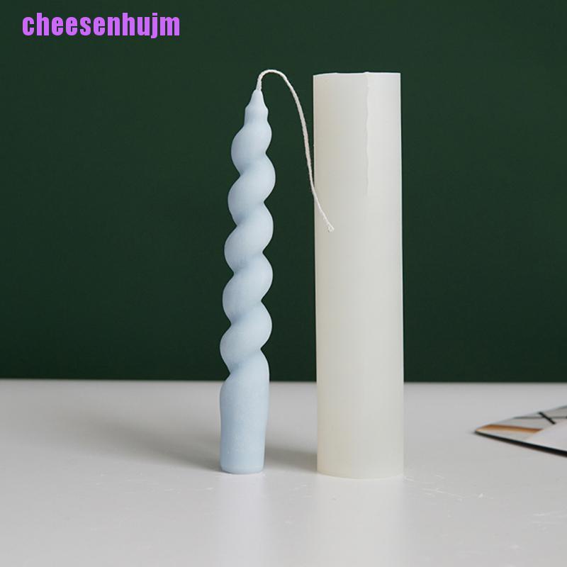 Khuôn Silicone Tạo Hình Xoắn 3D Làm Nến DIY