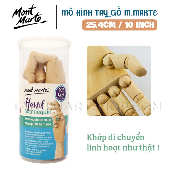 Mô hình tay gỗ Mont Marte