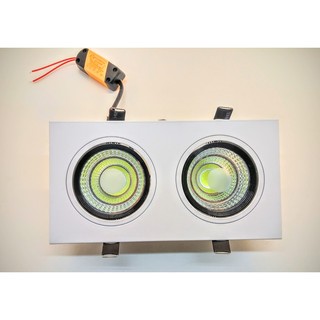 Đèn âm trần đôi 2*7w